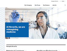 Tablet Screenshot of novartis.com